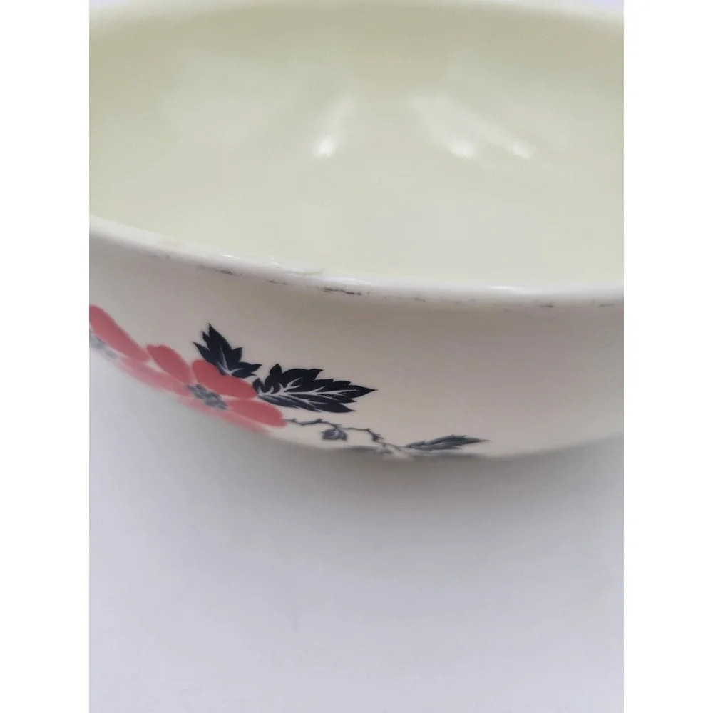 Vintage Hall's Superior Quality‎ Kitchenware Red Poppy Vegetable Serving Bowl
